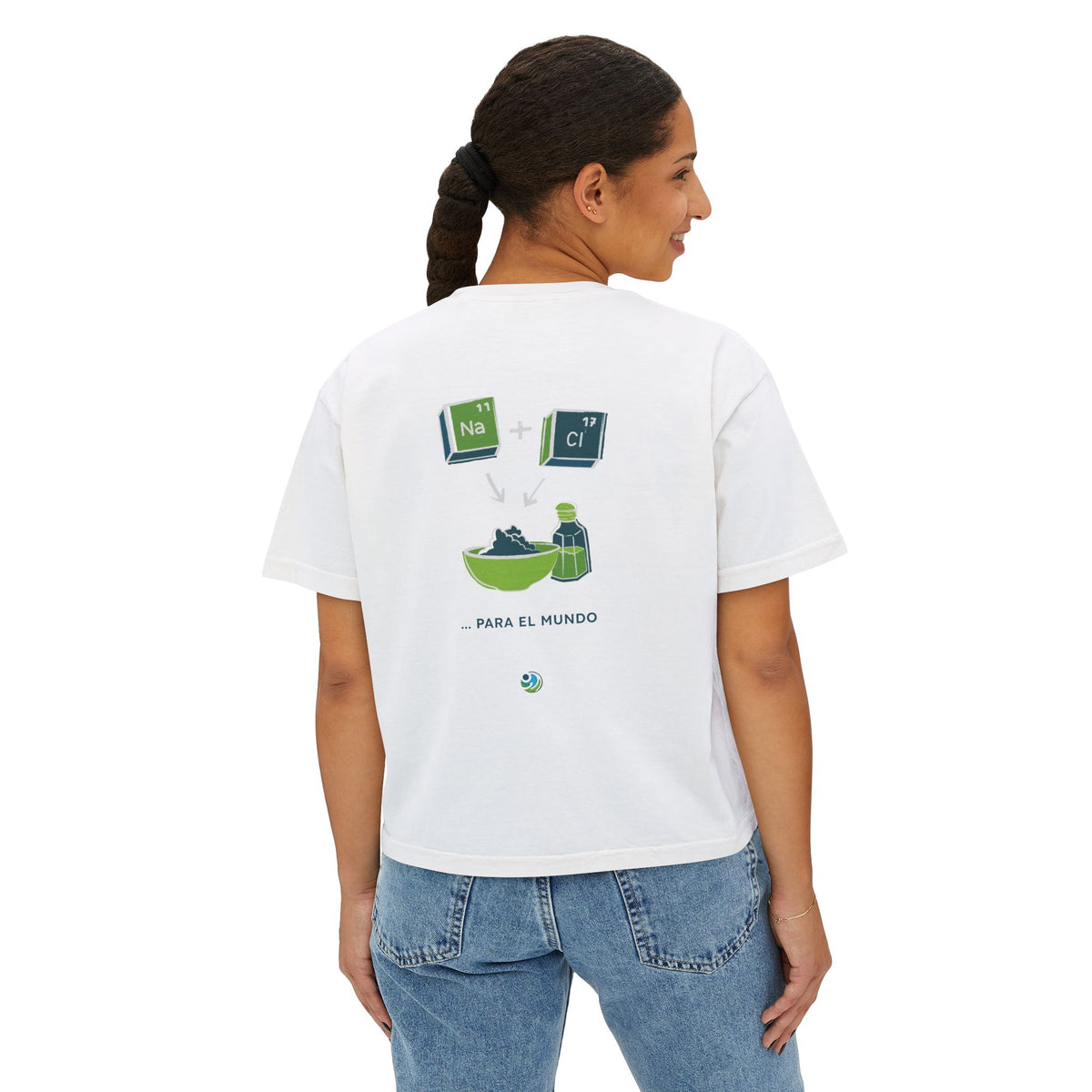Women's Boxy Tee - 'Sé Luz y Sal'