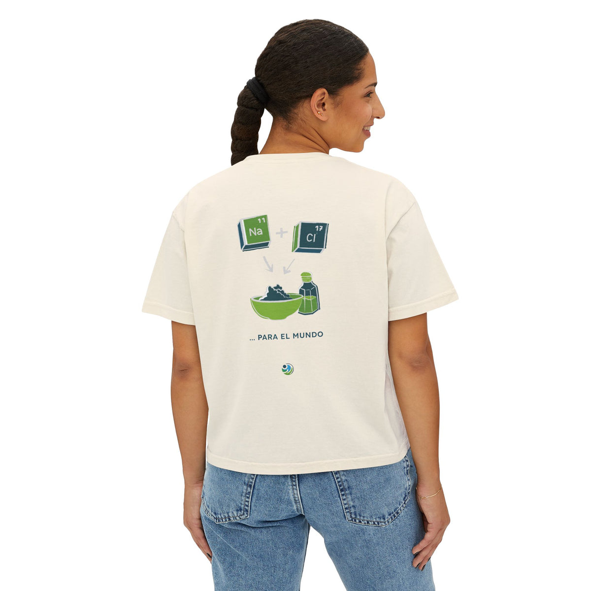 Women's Boxy Tee - 'Sé Luz y Sal'