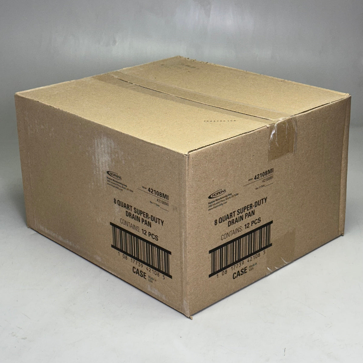 FLOTOOL (12 PACK) 8 Quart Drain Pan Sz 16.5” L x 15” W x 4” H, Black 42108MI