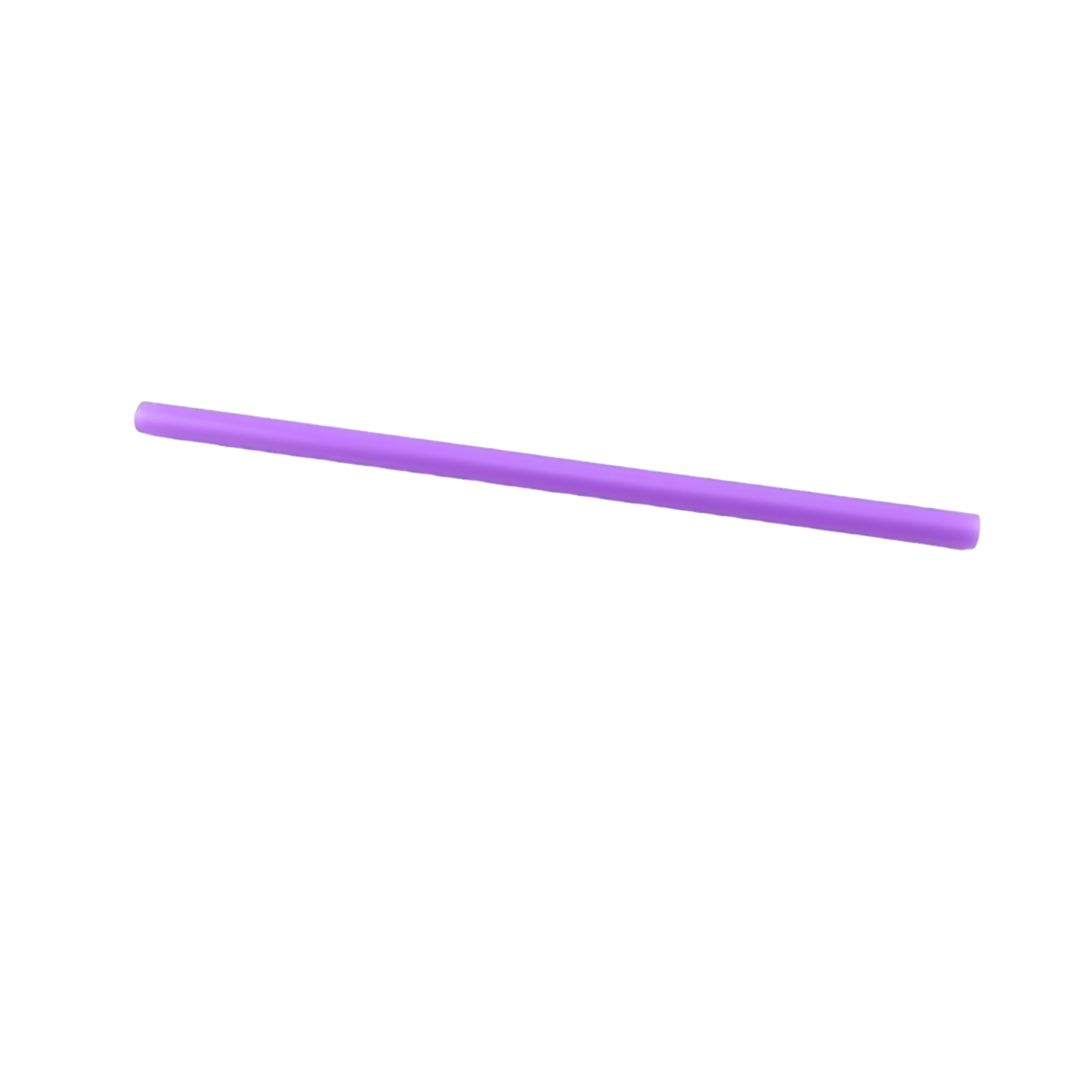 16oz Acrylic/Glass Glitter Globe - Colored Straws