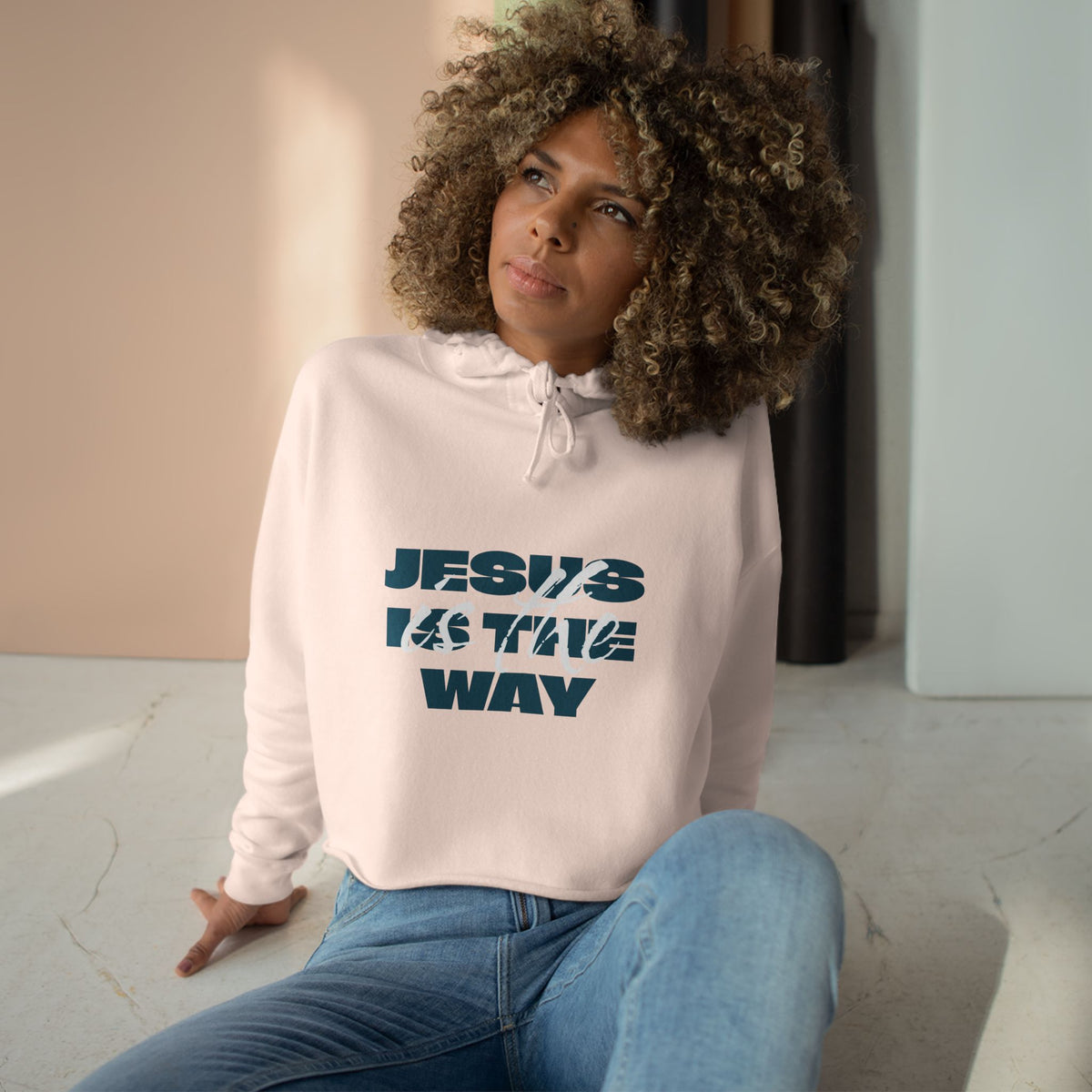 Crop Hoodie — Jesus Is the Way