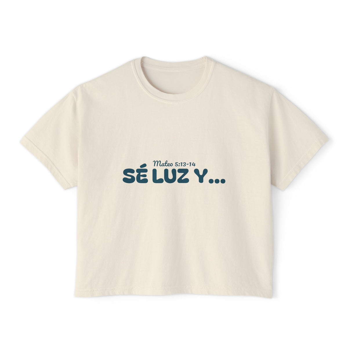 Women's Boxy Tee - 'Sé Luz y Sal'
