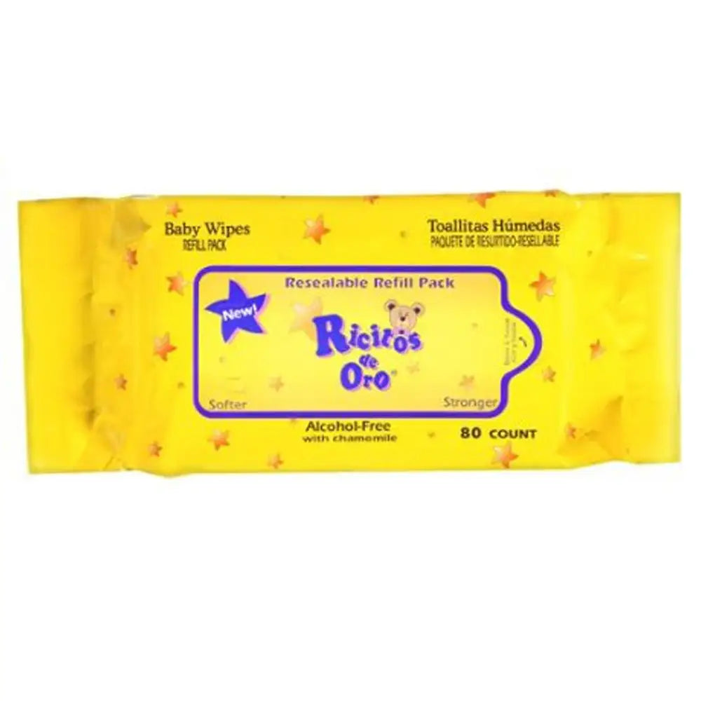Ricitos De Oro Baby Wipes 80 ct 24 units