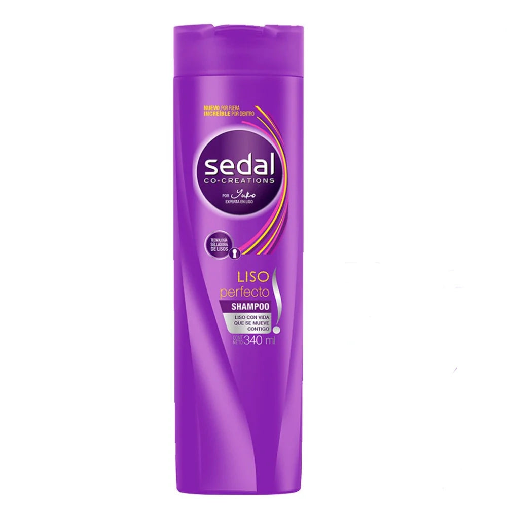 Sedal Shampoo Liso Perfecto 10.13 oz box of 12 units