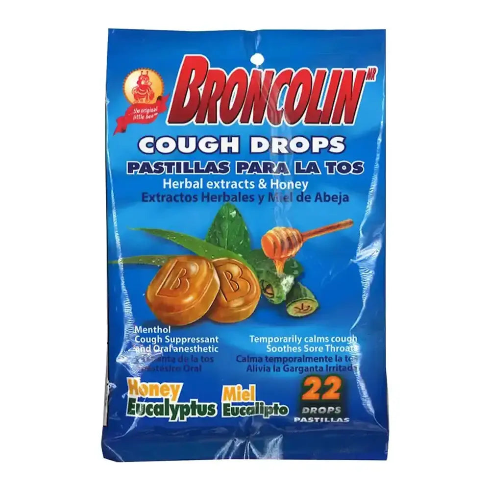 Broncolin Honey-Eucalypt Bag 22 ct box of 12 units