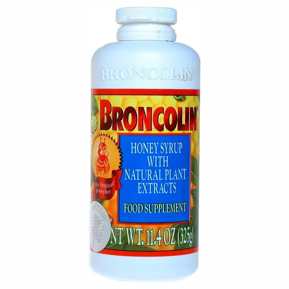 Broncolin Cough Regular Honey Syrup 11.4 oz box of 6 units