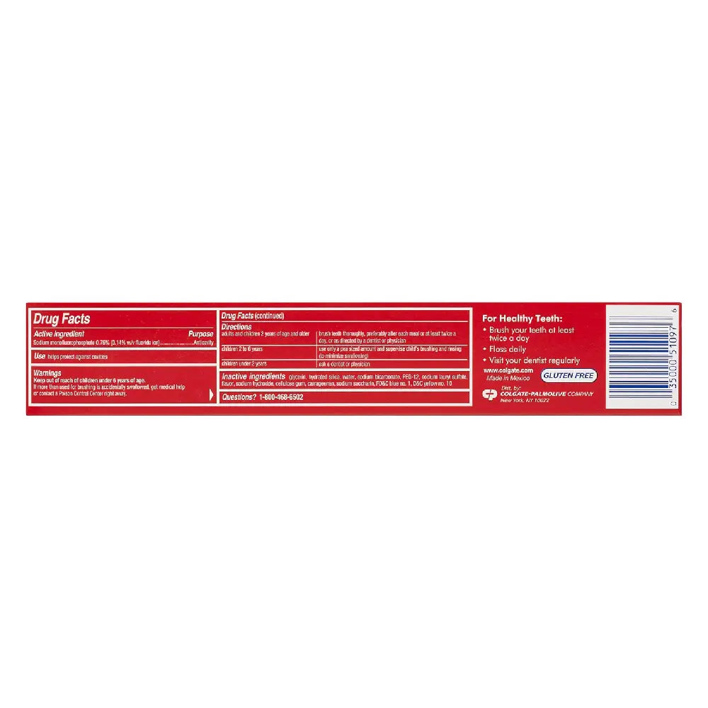 Pasta dental blanqueadora Colgate Sparkling White Mint Zing, caja de 24 unidades de 8 oz