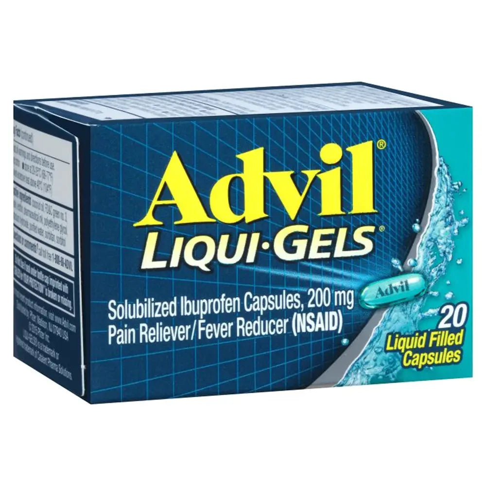 Advil Liquid Gel 20 ct box of 6 units