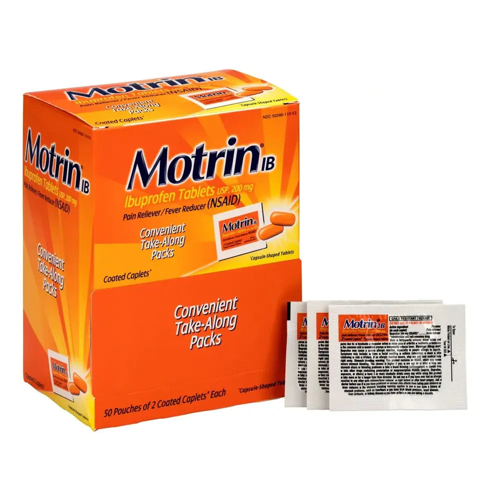 Motrin Dispenser 2 ct box of 25 units