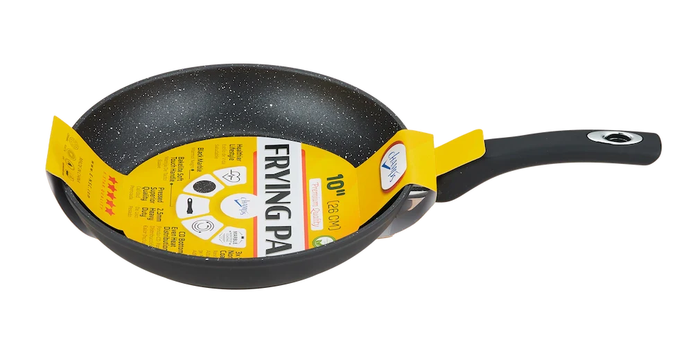 Sartén Champs NS Black Speckled de 2,5 mm y 10 pulgadas, caja de 6 unidades