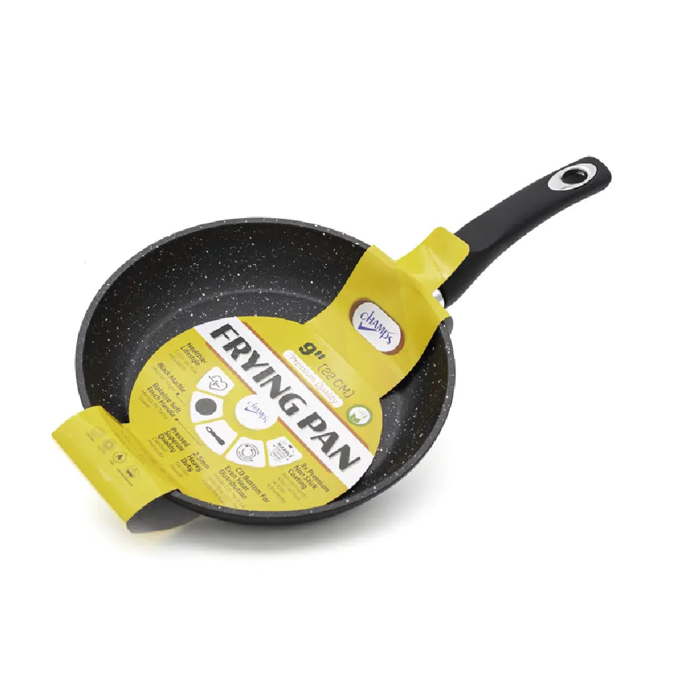 Sartén Champs NS Black Speckled de 2,5 mm y 9 pulgadas, caja de 6 unidades