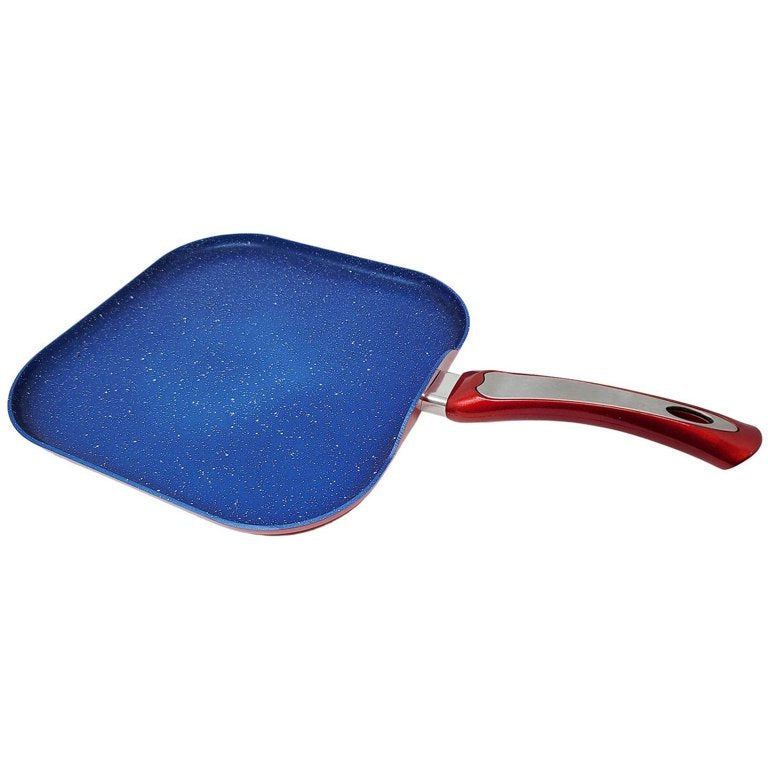 Plancha cuadrada negra Champs NS con interior moteado de 2,5 mm y 11 pulgadas, caja de 6 unidades