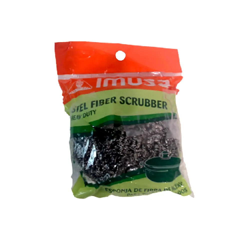 Fregadora Imusa Acero Inoxidable Redonda Grande Caja de 6 Unidades