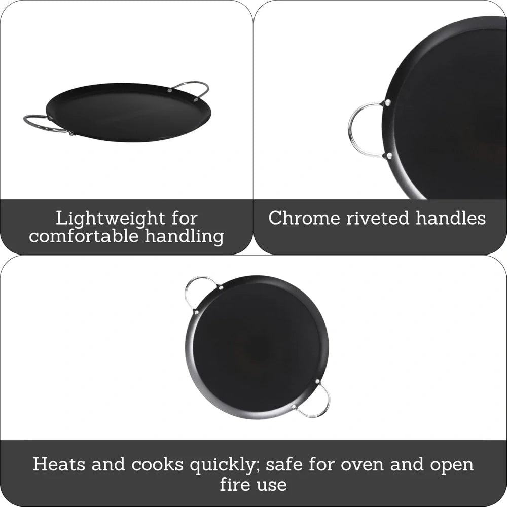 IMUSA 9-Inch Round Carbon Steel Comal (12-Pack)