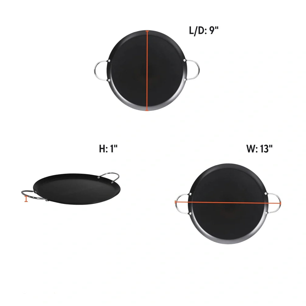 IMUSA 9-Inch Round Carbon Steel Comal (12-Pack)