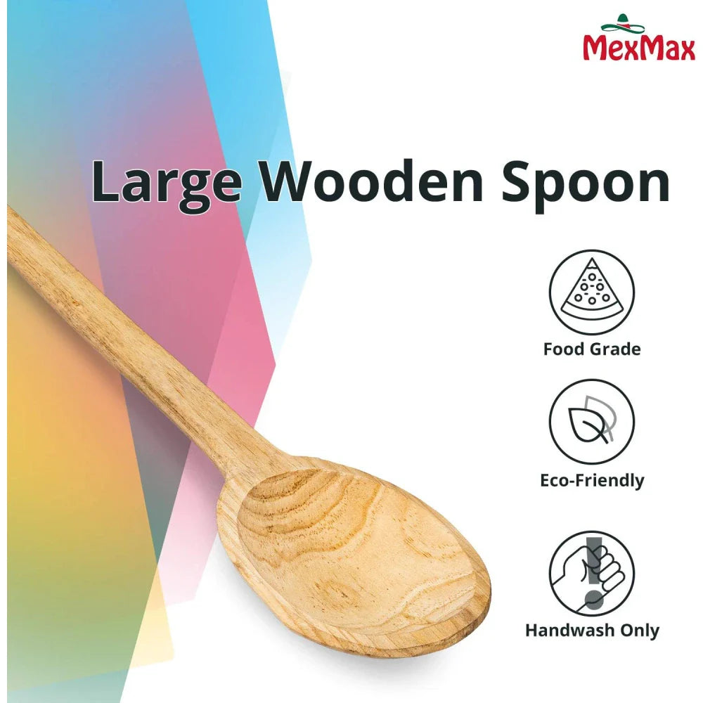 Cuchara De Madera, Cuchara De Madera Grande 23" caja de 6 unidades