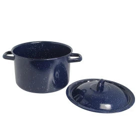 Olla Imusa Esmaltada Azul 4 cuartos caja de 2 unidades