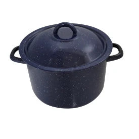 Imusa Stock Pot Blue Enamel 6 qrt box of 2 units