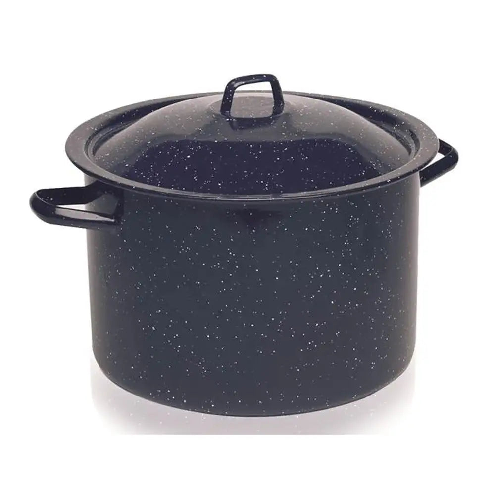 Olla Imusa Esmaltada Azul 12 qrt caja de 2 unidades