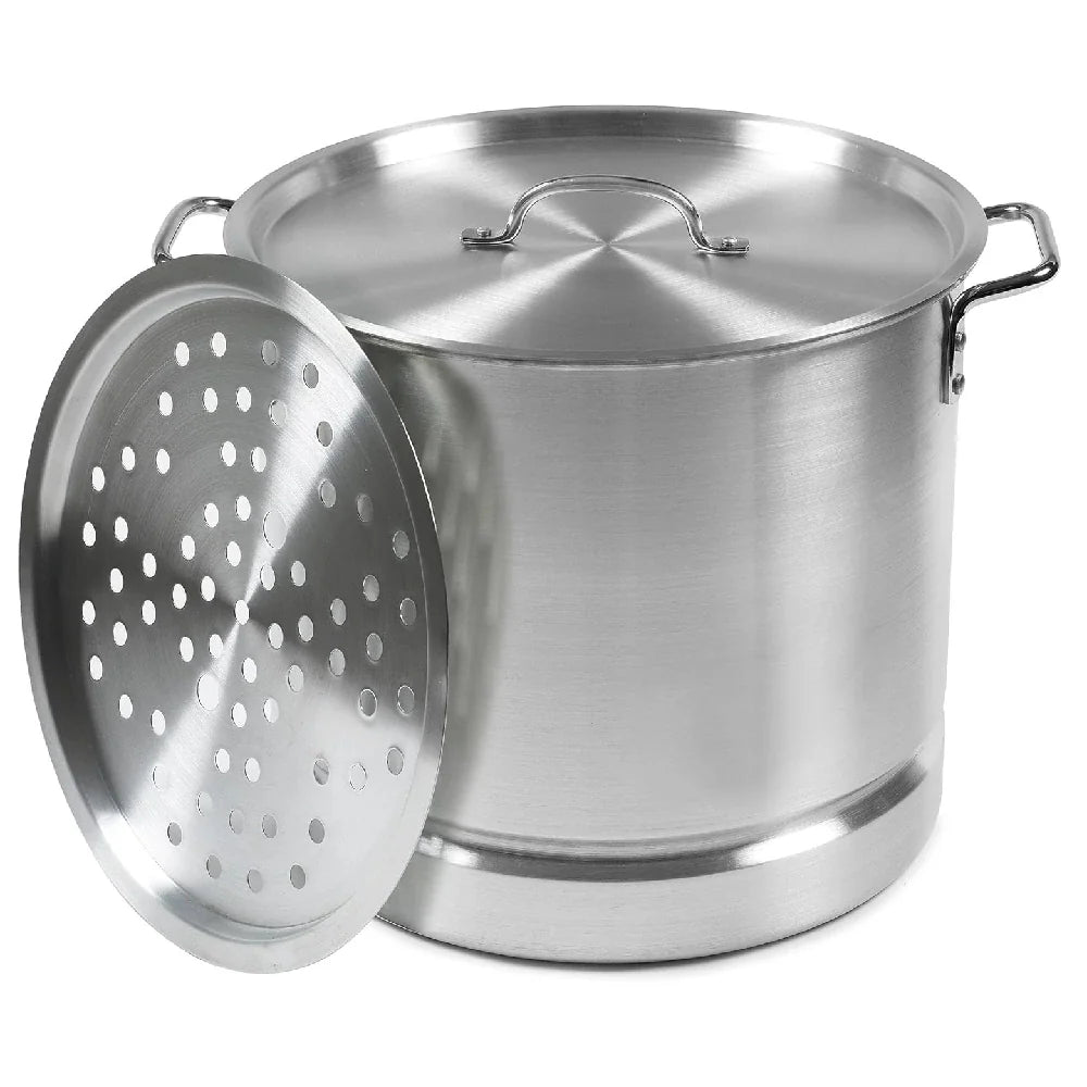 Juego de vaporera de aluminio Imusa (8, 12, 16, 20 cuartos) Juego de 4 ollas