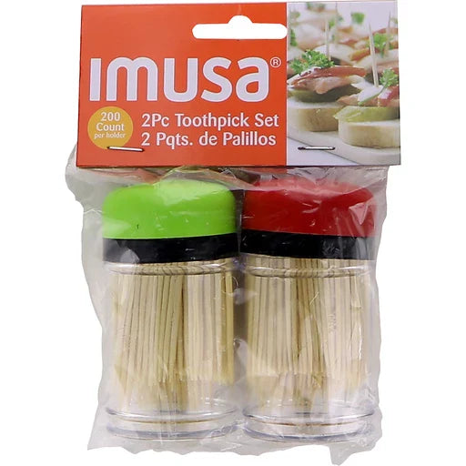 Imusa Toothpick Set 2 pc box of 12 units