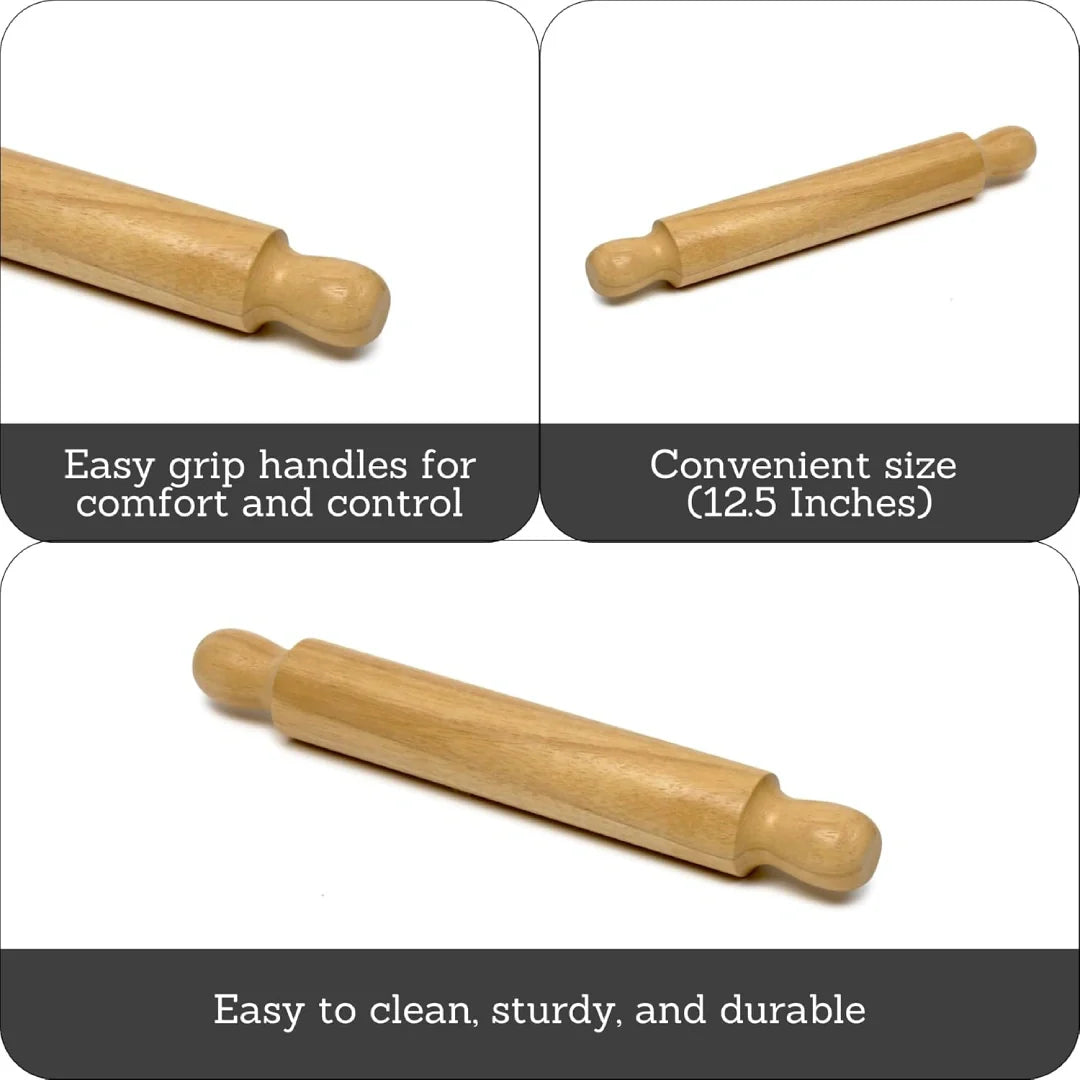 Imusa Wooden Rolling Pin 12.5" box of 12 units