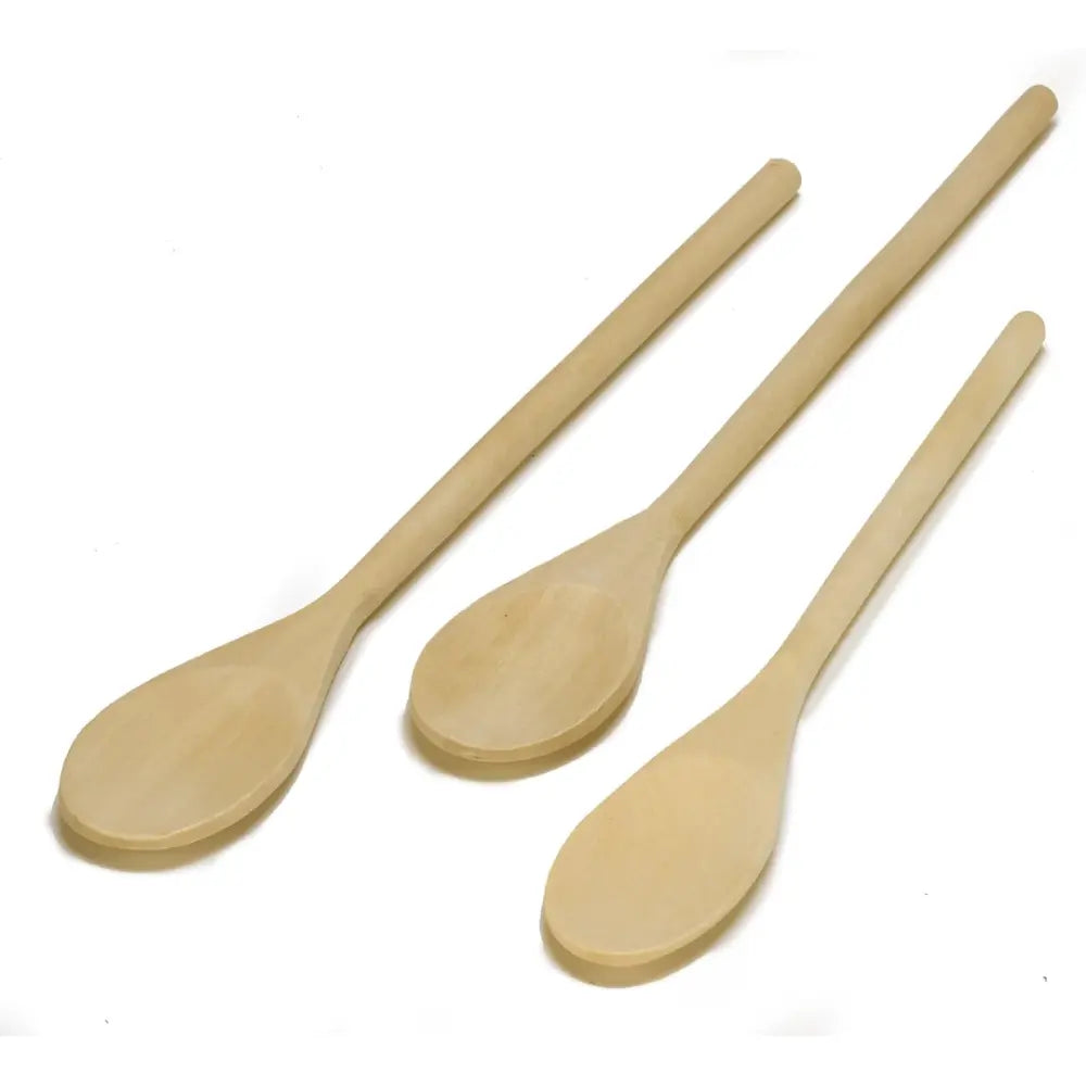 Imusa Wood Spoon Set (Cucharas De Madera) - 3 pc Set, 12 Unit Box