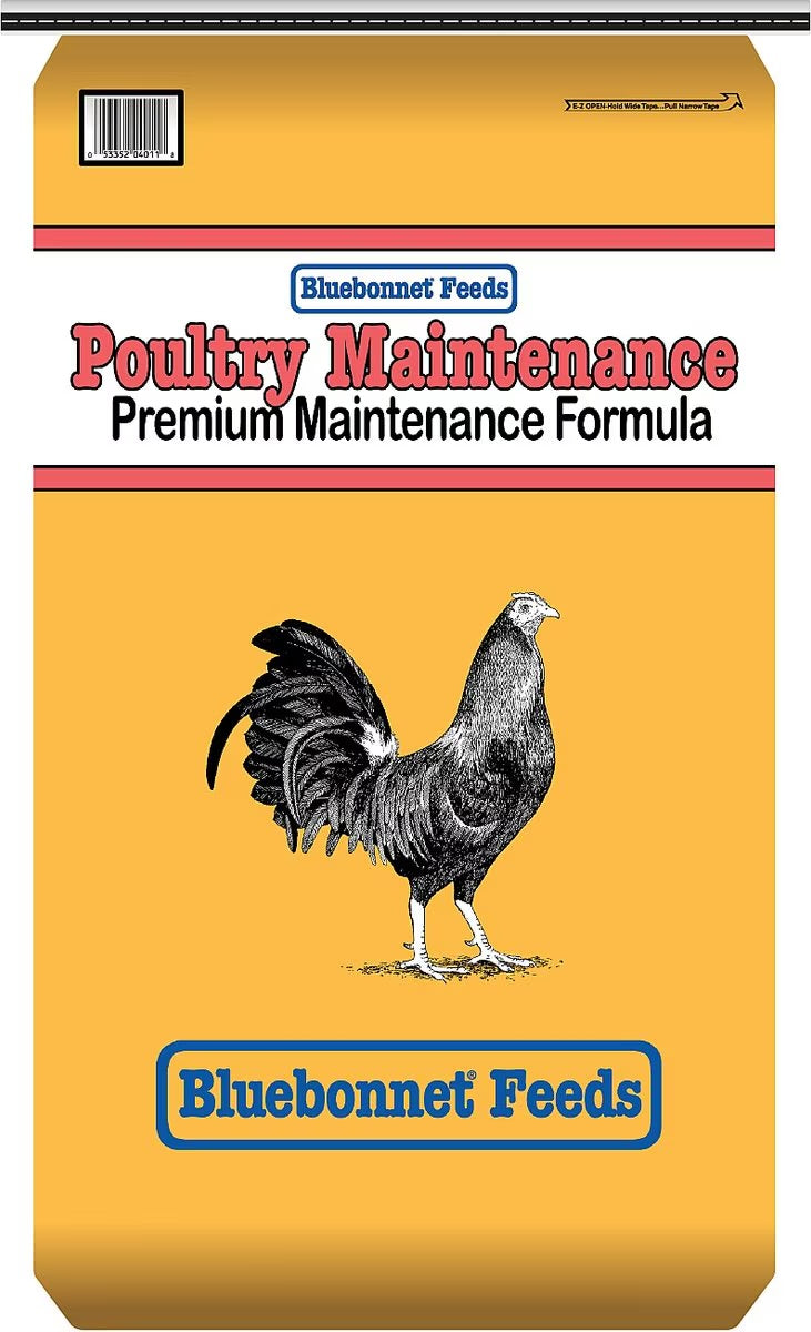 Bluebonnet Feeds Mantenimiento de Aves de Corral – Pellets Premium de 14% de Proteína (22.68 kg)