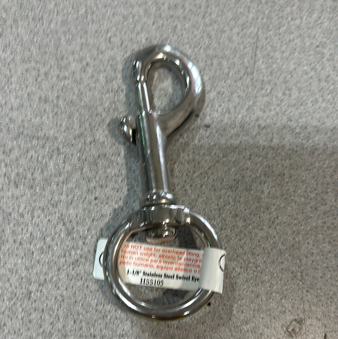 1-1/8" Stainless Steel Swivel Eye 