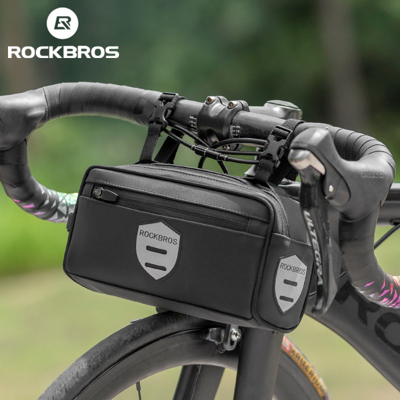 Bolsa de ciclismo ROCKBROS para manillar delantero de bicicleta, impermeable, 2 l