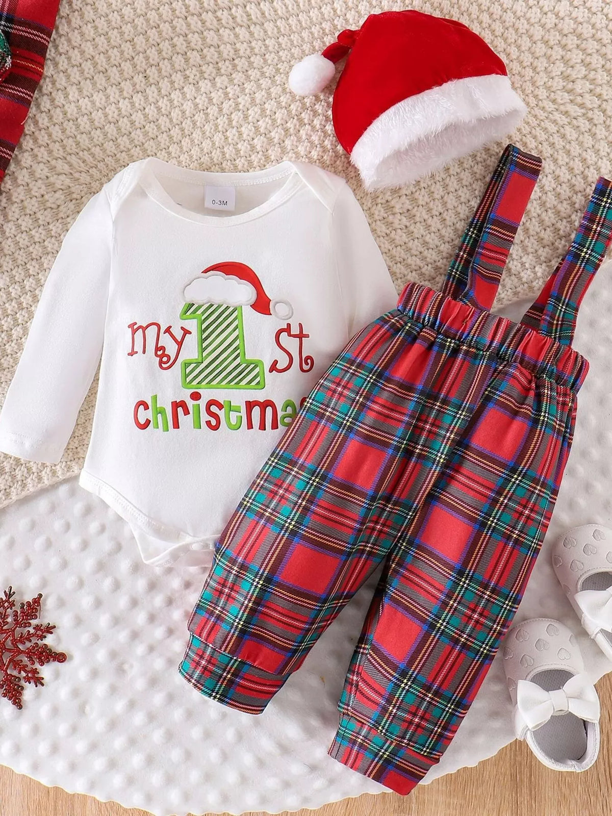 Conjunto de primera muda de Navidad para niños