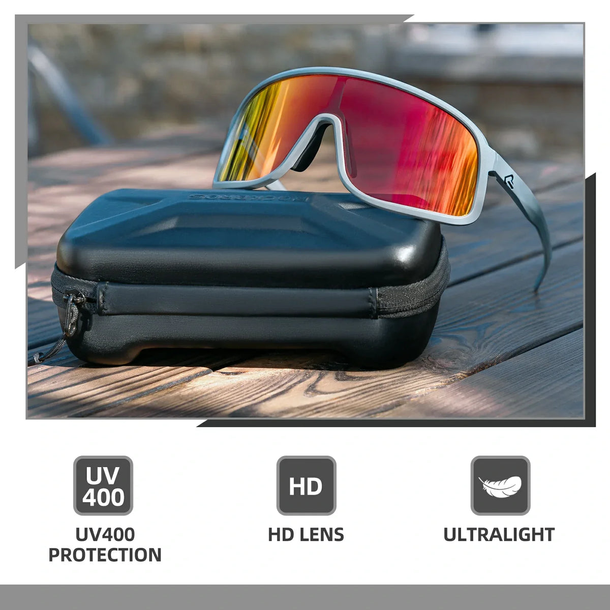Gafas de sol de ciclismo ROCKBROS fotocromáticas polarizadas deportivas UV400 unisex