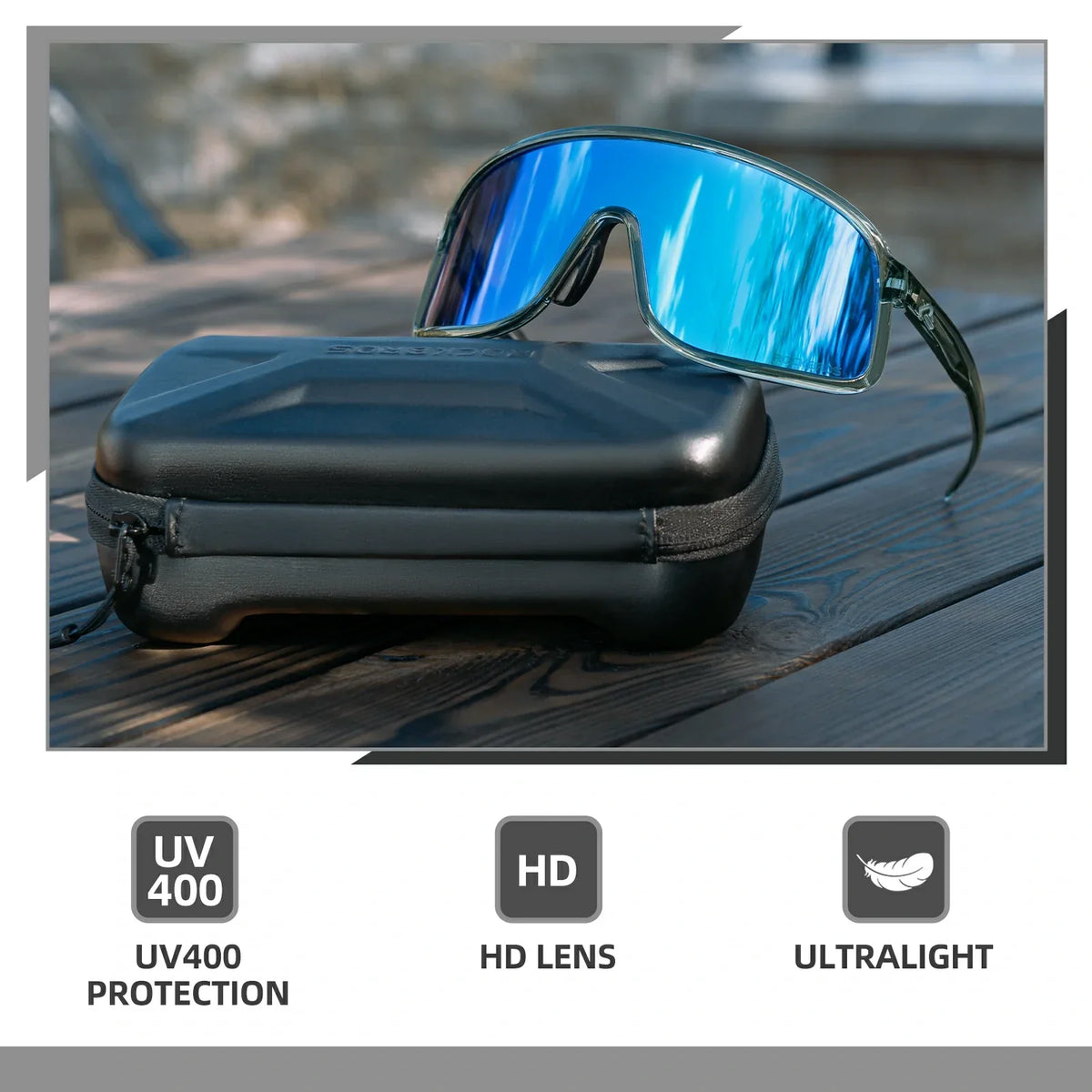 Gafas de sol de ciclismo ROCKBROS fotocromáticas polarizadas deportivas UV400 unisex