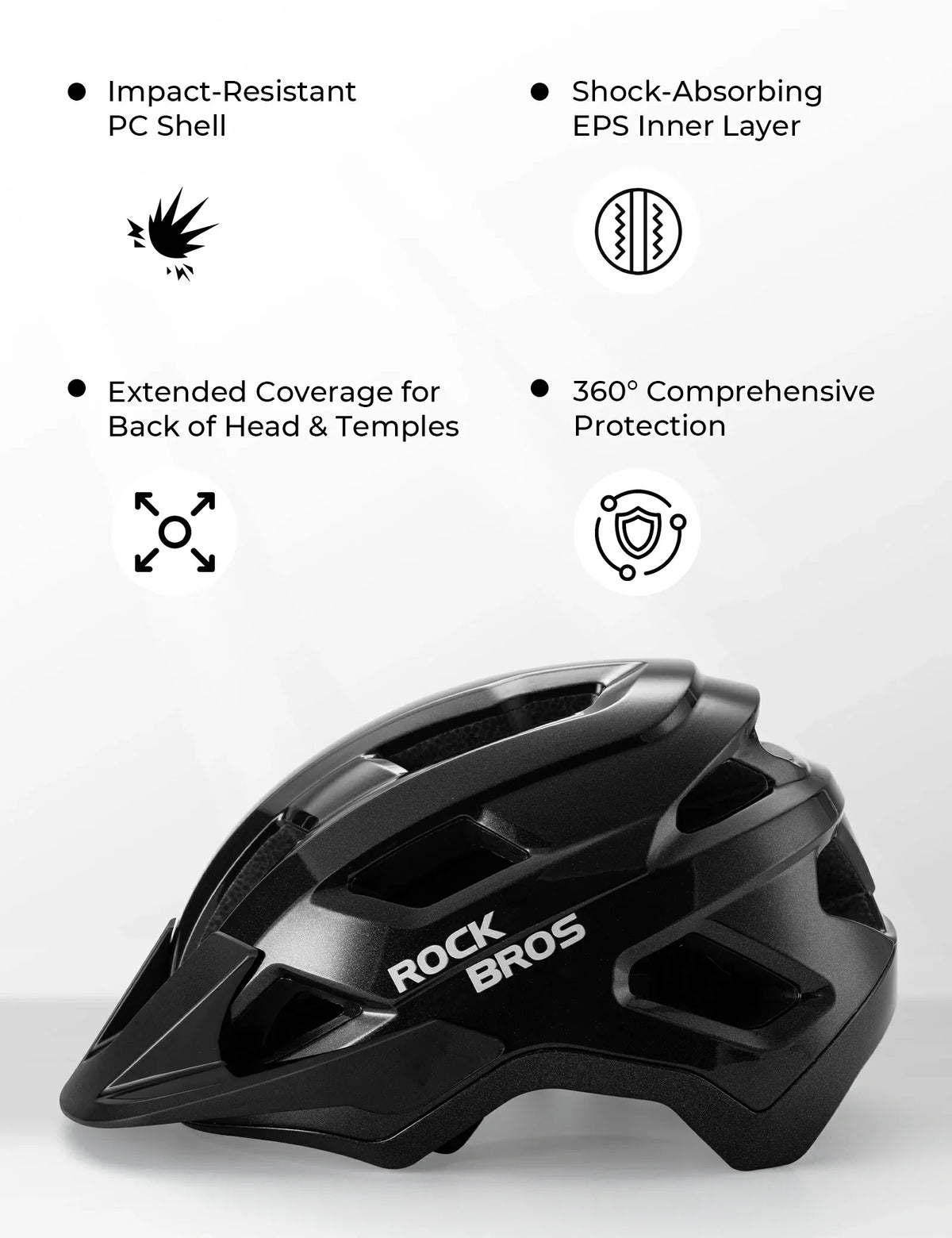 Casco de ciclismo juvenil con protección antibacteriana y transpirable.