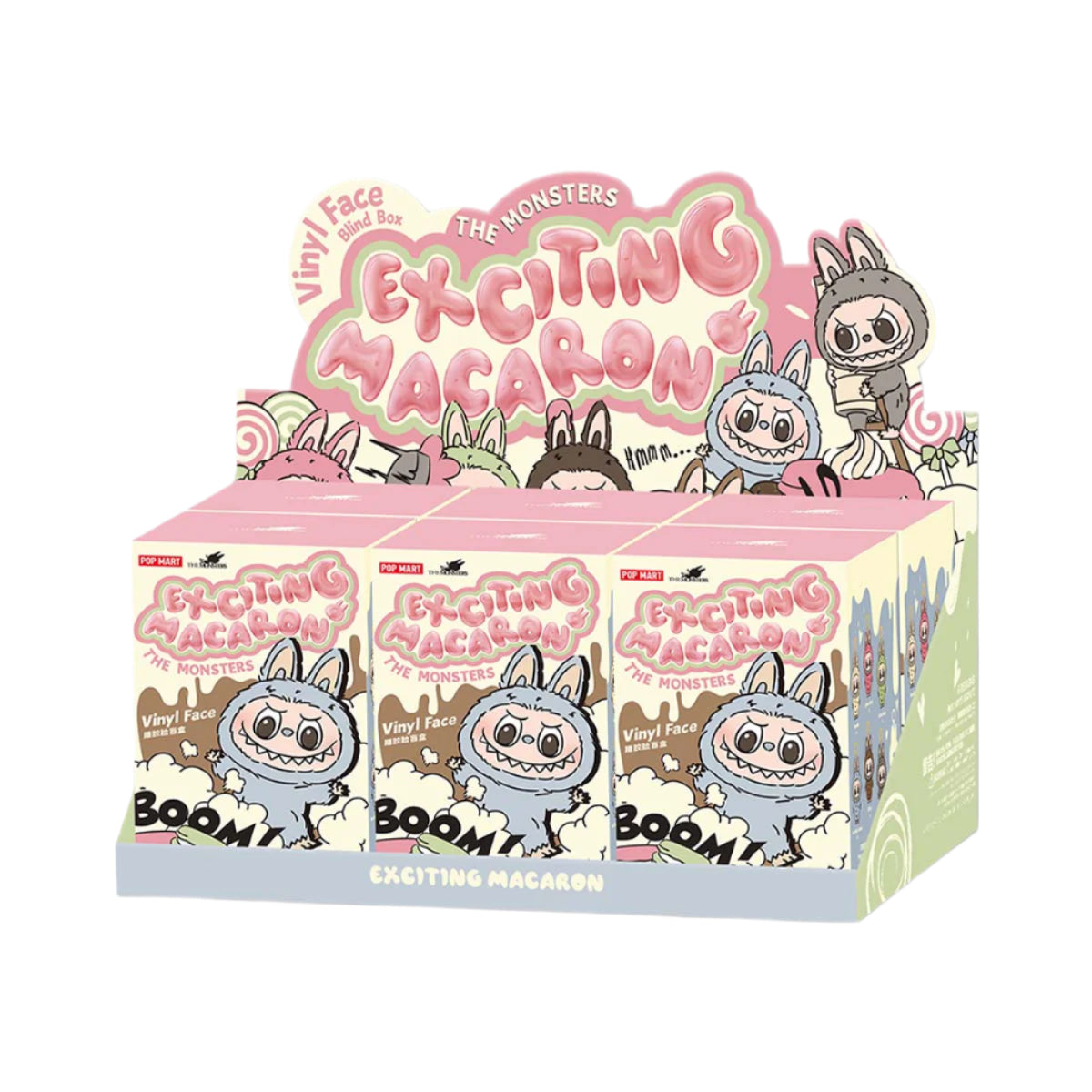 Pop Mart Labubu The Monsters Exciting Macaron Vinyl Plush Pendant Single Blind Box