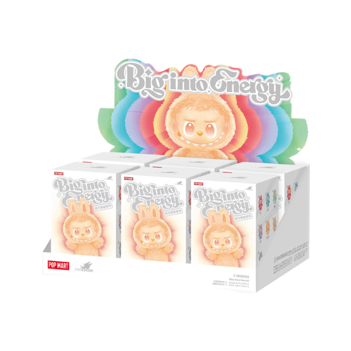 Pop Mart Labubu The Monsters Big into Energy Series Vinyl Plush Pendant Single Blind Box