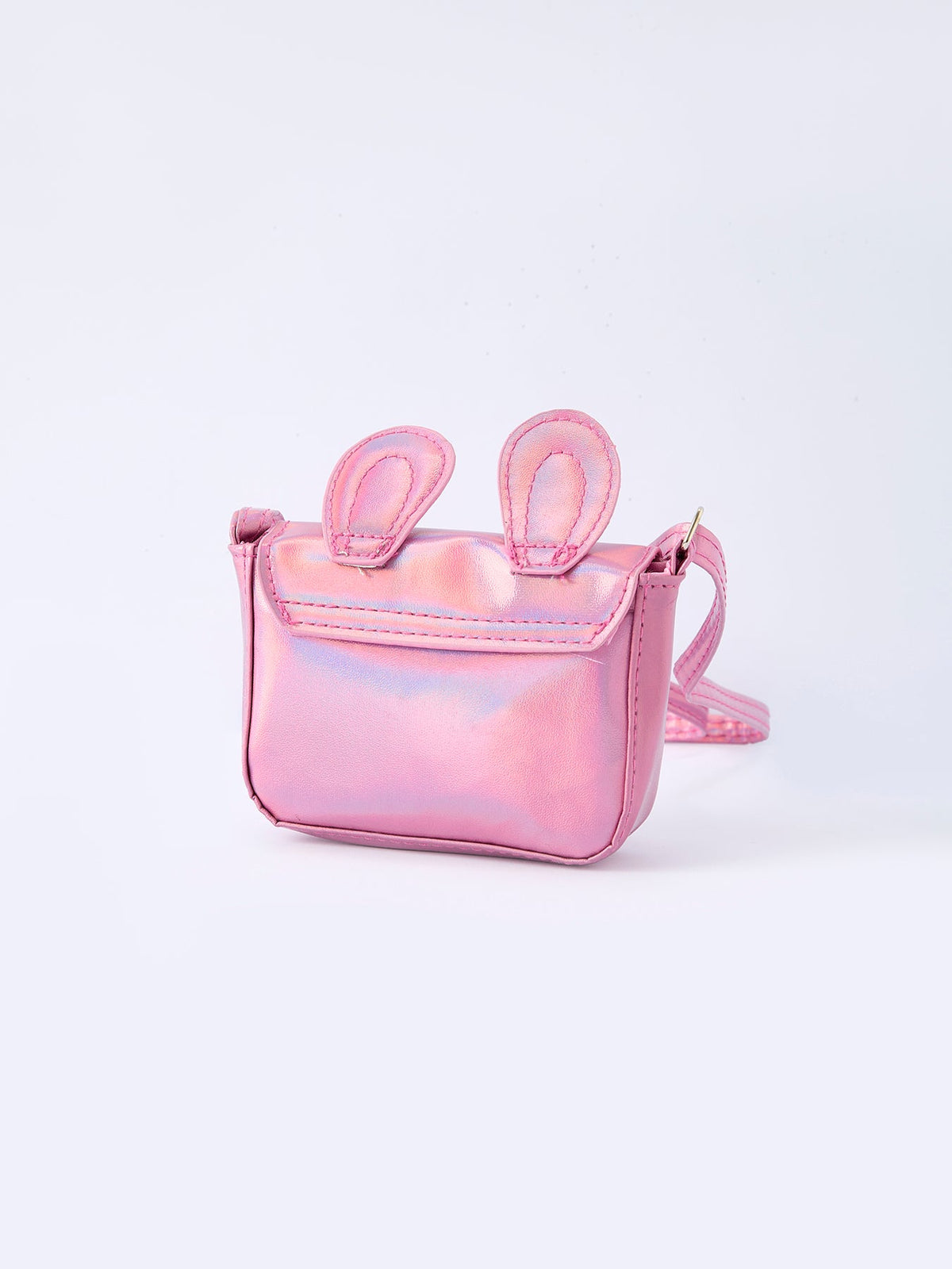 Bolso bandolera rosa con orejas de conejo de primavera para niña