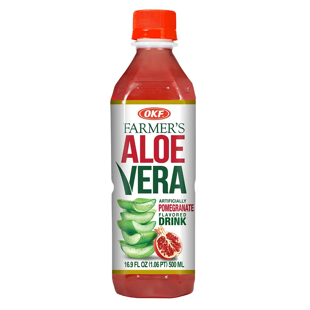 Bebida de Aloe Vera Okf Granada 16.9 oz caja de 20 unidades
