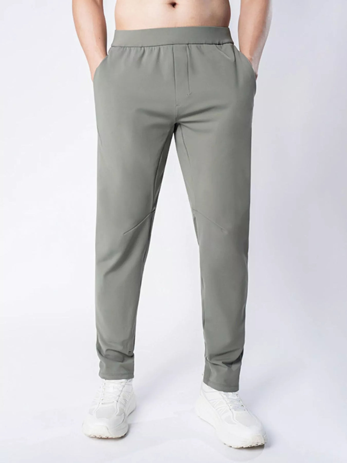 Pantalones elásticos ligeros de tallas grandes para hombre