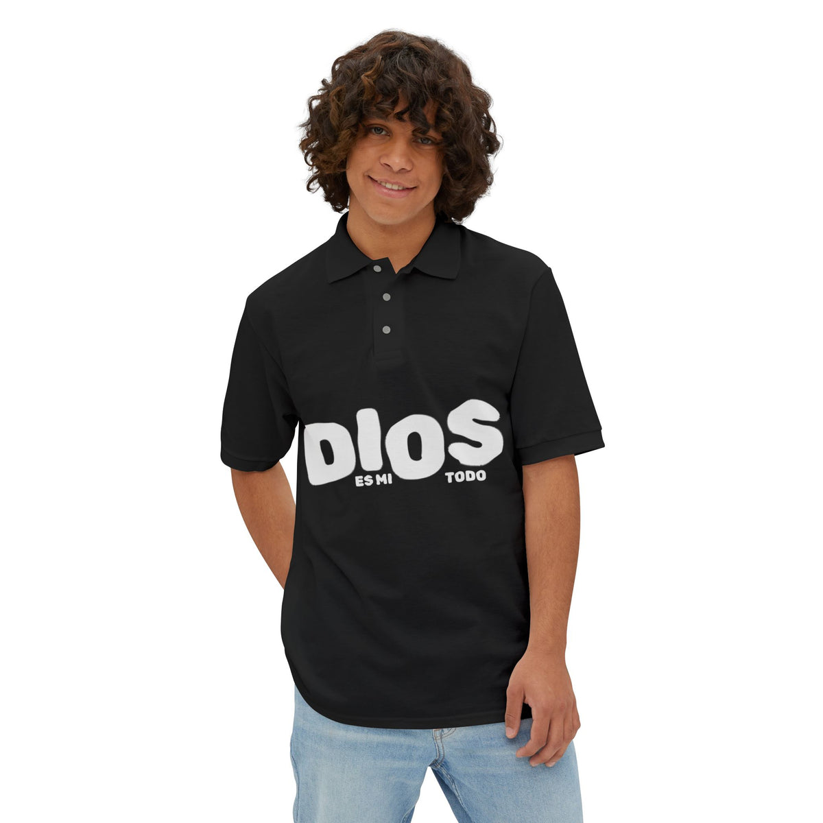 Men's Polo Shirt — "Dios Mi Todo"