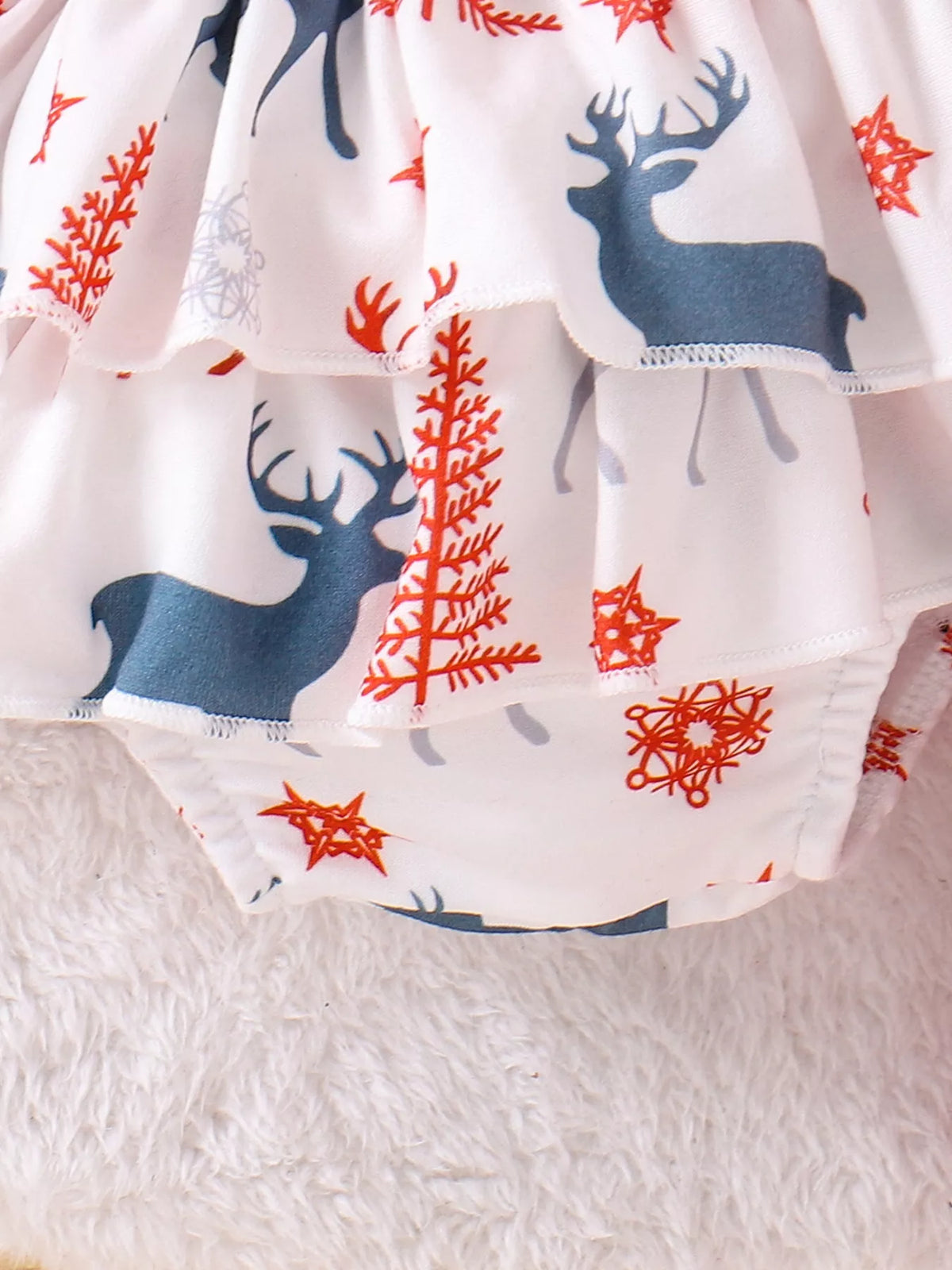Conjunto de niña con volantes My First Christmas