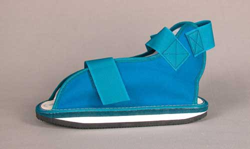 Cast Boot Open Toe Small - Light Blue, Adjustable, Comfortable Foot Cast Shoe