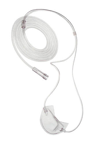Biflo Nasal Mask for Oxygen Therapy with 7 ft Tubing - Comfortable Adult Design