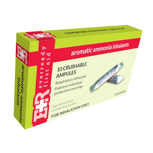 Inhalantes de amoníaco para desmayos - Ampollas de 0,3 ml, caja de 10 