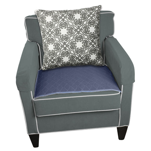 Blue Jay Reusable Absorbent Chair Pad 18" x 24" Navy Blue (2-Pack)