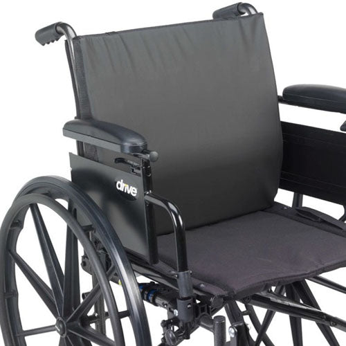 Cojín de respaldo para silla de ruedas de 18 x 17 con soporte lumbar, antideslizante y forro impermeable.