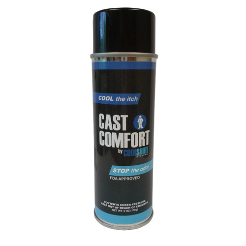 Cast Comfort Talc Spray - 6 oz Can - Relieves Itch & Odor