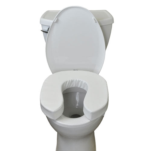 ELEVATE ME SOFTLY Blue Jay 2" Raised Toilet Seat - Comfortable Foam Padding, Fits Standard & Elongated Toilets