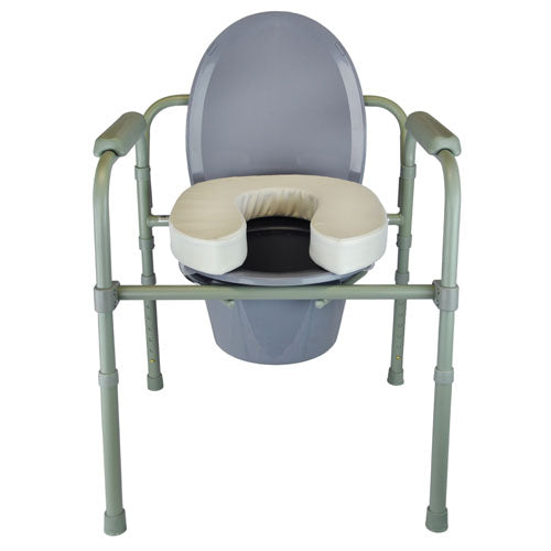 ELEVATE ME SOFTLY Blue Jay 2" Raised Toilet Seat - Comfortable Foam Padding, Fits Standard & Elongated Toilets