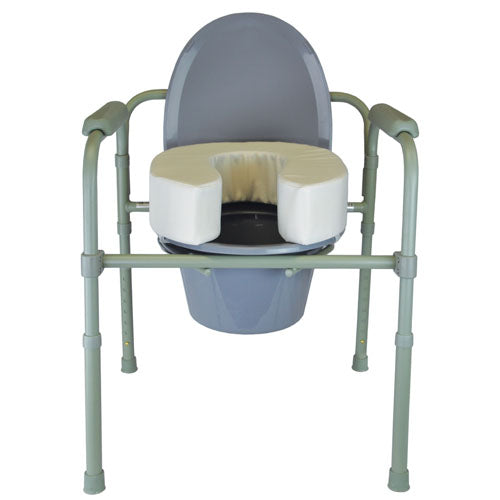 ELEVATE ME SOFTLY Asiento de inodoro elevado Blue Jay de 4 pulgadas - Cojín acolchado cómodo